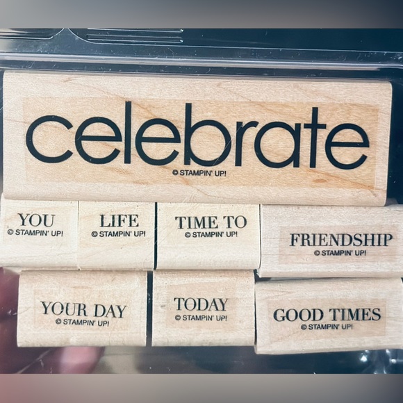 Stampin’ Up! 3 Stamp sets. (2 word sets & 1 Misc) - Picture 3 of 5